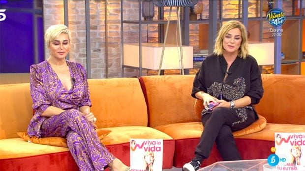 Toñi Moreno y Ana María Aldón en 'Viva la Vida'./Telecinco