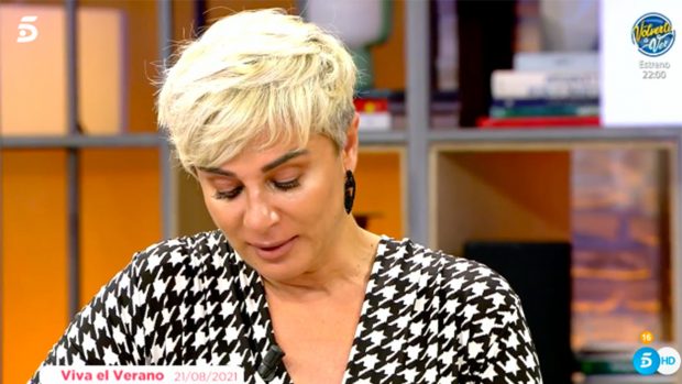 La pasada semana se derrumbó Ana María Aldón en 'Viva la vida'./Telecinco