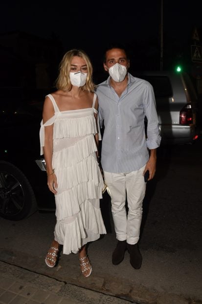 Marta Ortega y Carlos Torretta en la preboda de Carlos Cortina y Carla Vega-Penichet./Gtres