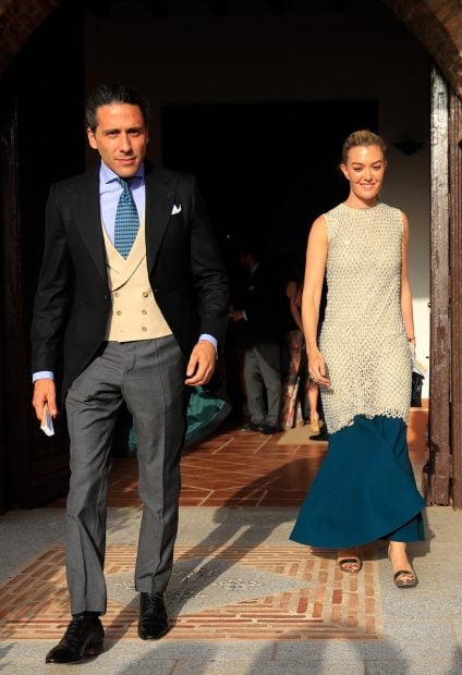 Marta Ortega y Carlos Torretta en la boda de Felipe Cortina y Amelia Mill&aacute;n este verano./Gtres