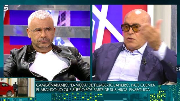 Jorge Javier V&aacute;zquez y Kiko Matamoros en el 'Deluxe'./Telecinco