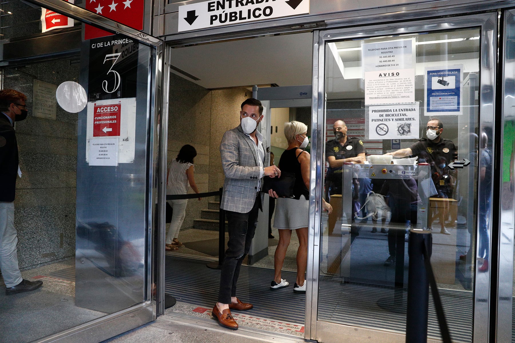 Antonio David Flores a su llegada a los juzgados / GTRES
