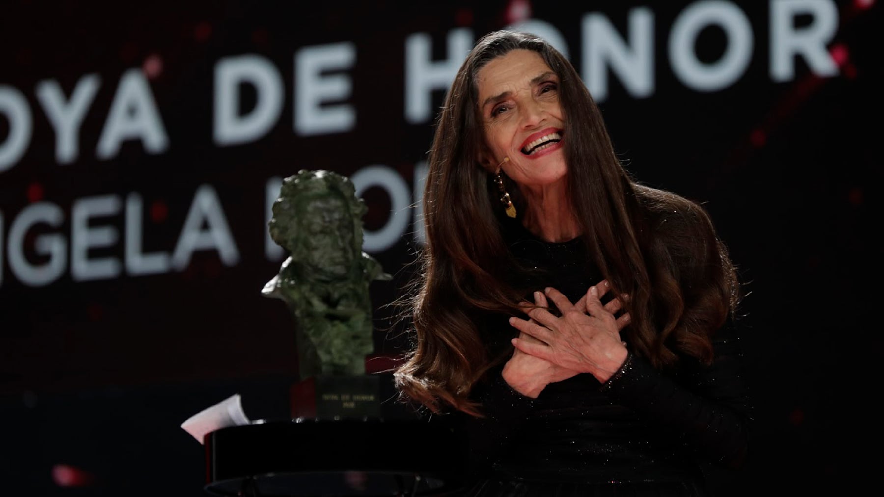 &Aacute;ngela molina en el gala de los Goya en M&aacute;laga. 2021/ Gtres