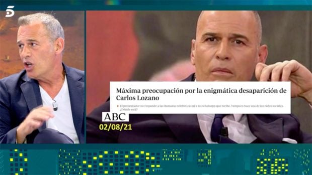 Carlos Lozano ha reaparecido en 'S&aacute;bado Deluxe'./Telecinco