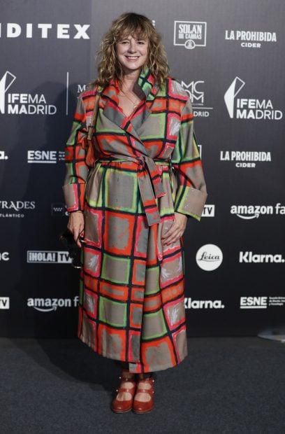 Emma Su&aacute;rez en la Mercedes-Benz Fashion Week de Madrid./Gtres