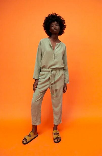 Pantal&oacute;n 'The Weekend' de Zara dise&ntilde;o recto./Zara