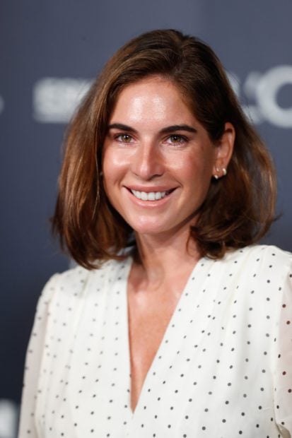Lourdes Montas ha posado sonriente en el 'photocall' de la Mercedes-Benz Fashion Week de Madrid./Gtres