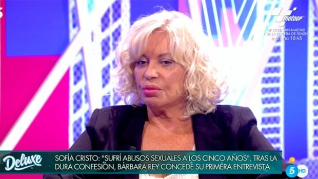 B&aacute;rbara Rey se ha sincerado este s&aacute;bado en 'S&aacute;bado Deluxe'./Telecinco