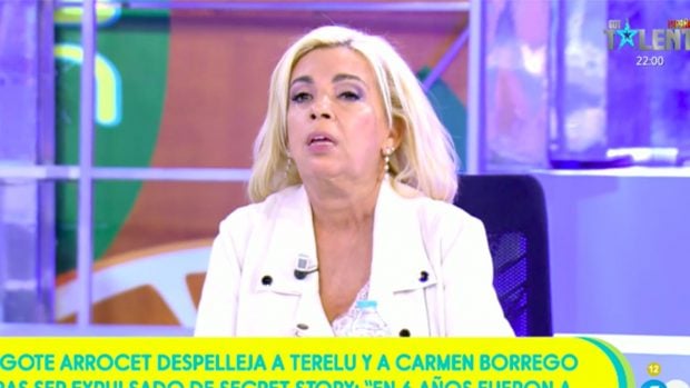 Carmen Borrego ha respondido a Bigotte Arrocet en 'S&aacute;lvame'./Telecinco