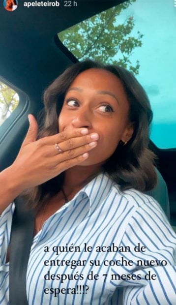 Ana Peleteiro ha podido, al fin, conducir el coche que siempre hab&iacute;a deseado / Instagram
