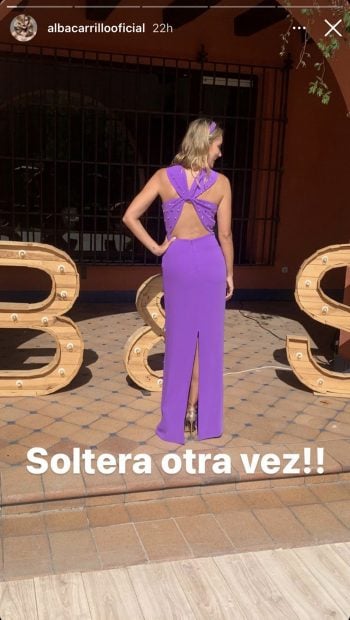 Alba Carrillo anuncia que est&aacute; soltera./Instagram @albacarrillooficial