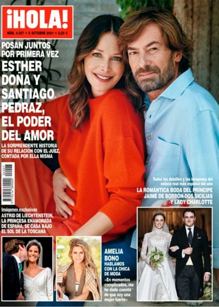 La revista Hola lleva en su portada como tema principal a Esther Do&ntilde;a y Santiago Pedraz / Hola