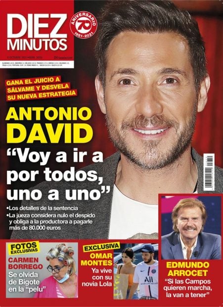 Antonio David, declaraciones sobre su victoria judicial en 'Diez Minutos' 
