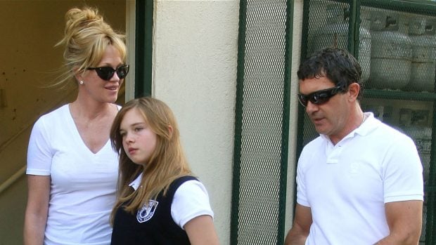 Stella del Carmen, Melanie Griffith y Antonio Banderas en una imagen de archivo./Gtres
