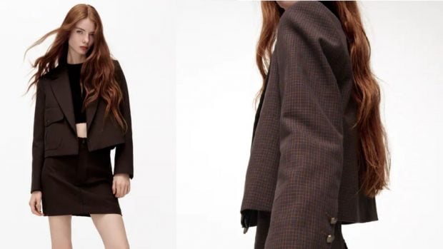 traje falda Zara