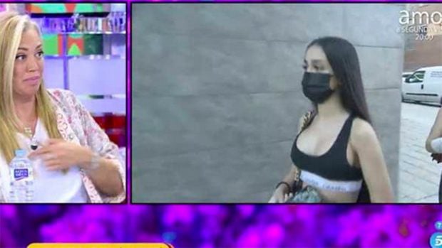Julia Janeiro ha estallado contra 'S&aacute;lvame' en pleno directo./Telecinco