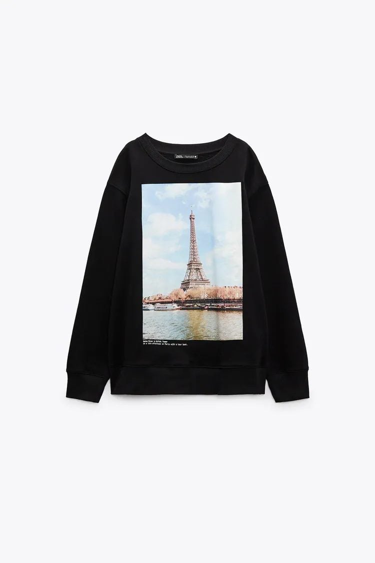 Zara te transporta a otros pa&iacute;ses con estas sudaderas de la nueva colecci&oacute;n