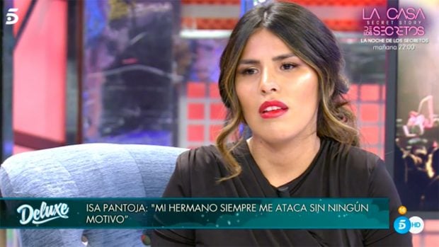 Isa Pantoja ha concedido una entrevista a 'S&aacute;bado Deluxe'./Telecinco