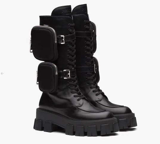 Botas de piel Monolith de Prada