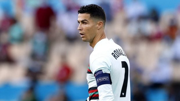 Cristiano Ronaldo durante un partido de futbol./Gtres