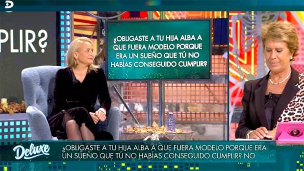 Luc&iacute;a Pariente en 'S&aacute;bado Deluxe'./Telecinco