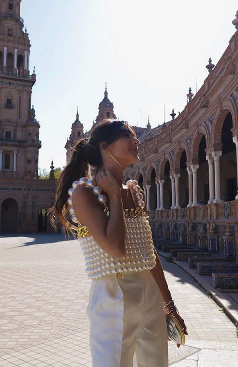 El top de perlas con el que triunfa Roc&iacute;o Osorno est&aacute; en Aliexpress y mucho m&aacute;s barato