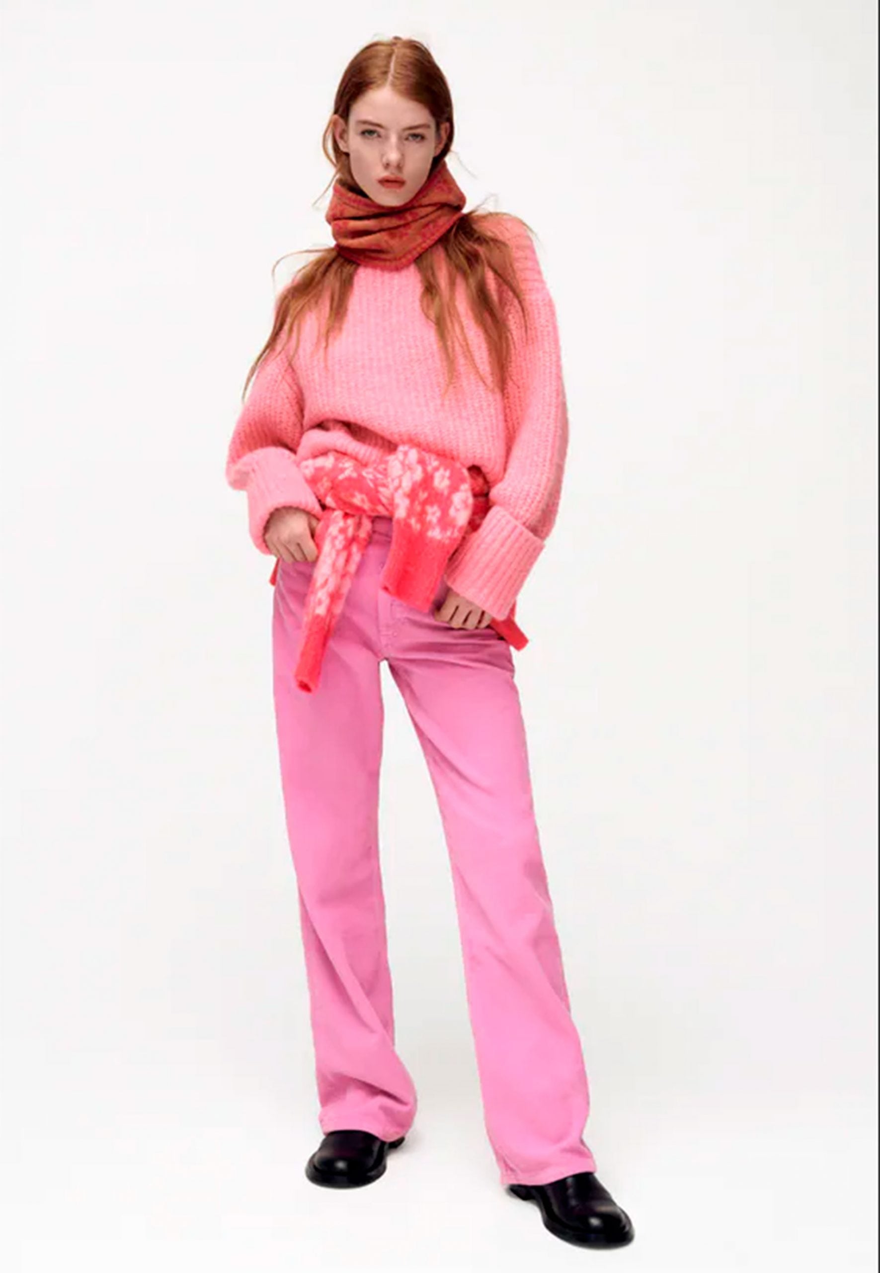 Pantal&oacute;n rosa de Zara / Zara