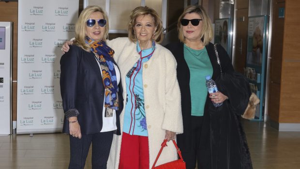 Terelu y Mar&iacute;a Teresa Campos y Carmen Borrego juntas en Madrid./Gtres