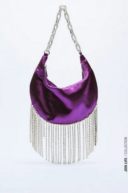 Bolso morado./Zara