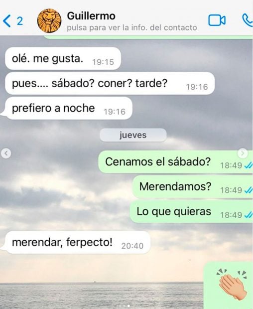 Conversaci&oacute;n de Sonia Ferrer con su amigo / Instagram