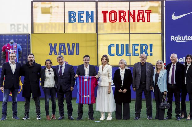Presentaci&oacute;n de Xavi Hern&aacute;ndez con el Bar&ccedil;a / Gtres