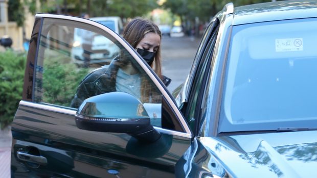 Julia Janeiro en el coche./Gtres