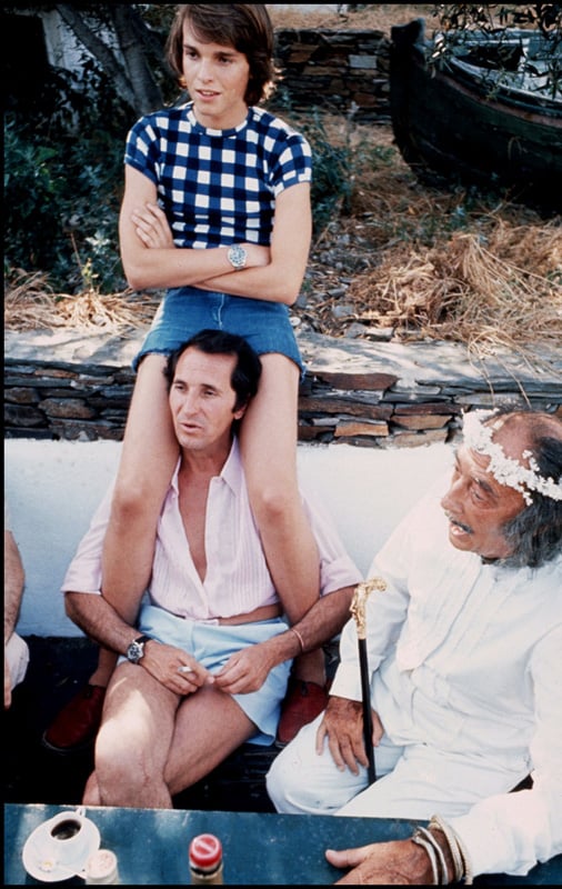 Miguel Bos&eacute; junto a su padre y Salvador Dal&iacute; / GTRES