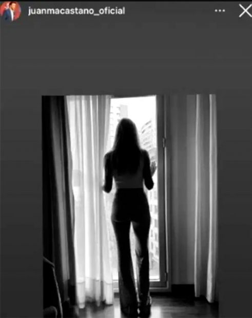 Storie de Juanma Casta&ntilde;o mostrando a Helena Condis / Instagram