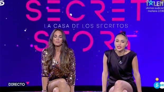 Cynthia Mart&iacute;nes y Sandra Pica en 'Secret Story'./Telecinco