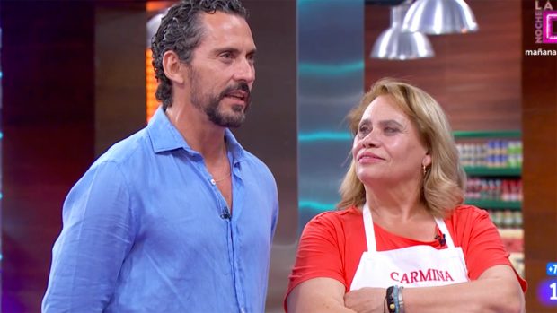 Paco Le&oacute;n y Carmina en 'Masterchef Celebrity'./TVE