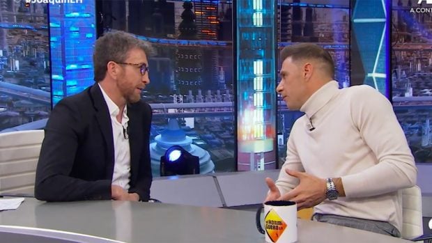 Joaqu&iacute;n y Pablo Motos en 'El Hormiguero'./Antena 3