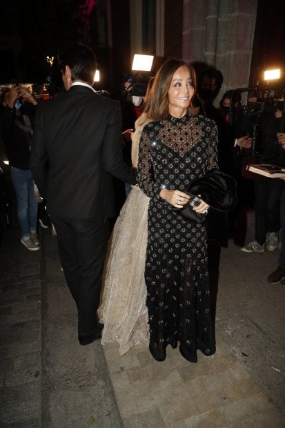 Isabel Preysler con un vestido negro./Gtres