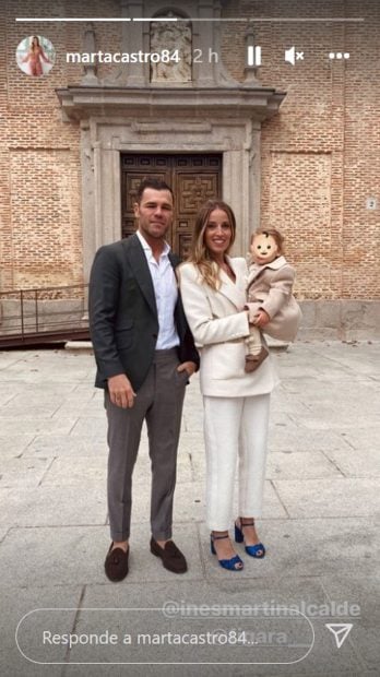 Fonsi Nieto y Marta Castro con su beb&eacute; / Instagram