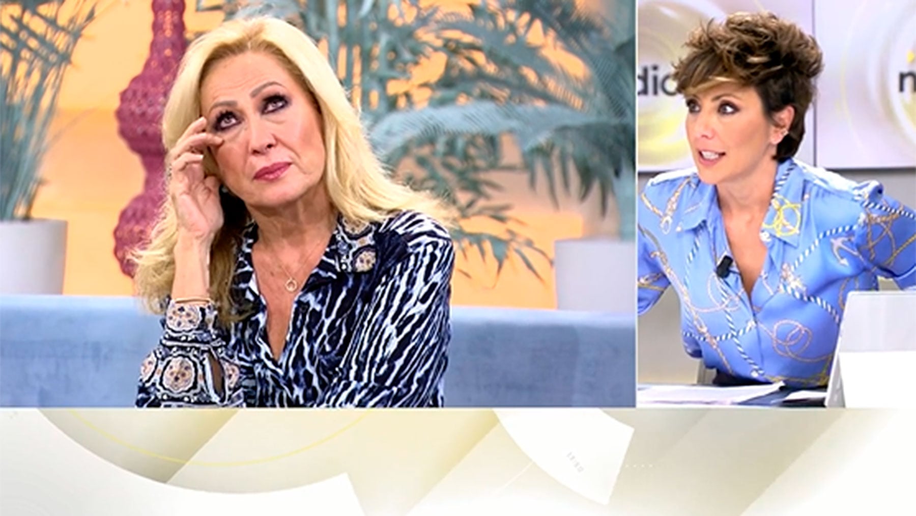 Rosa Benito, en el plat&oacute; de 'Ya es Mediod&iacute;a'