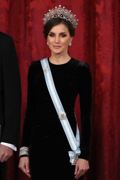 Letizia tiara rusa, Letizia diadema, Letizia vestido negro,