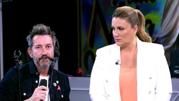 David Valdeperas y Carlota Corredera en 'S&aacute;lvame' / Telecinco