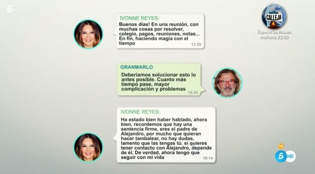 Conversaci&oacute;n entre Pepe Navarro e Ivonne Reyes / Telecinco