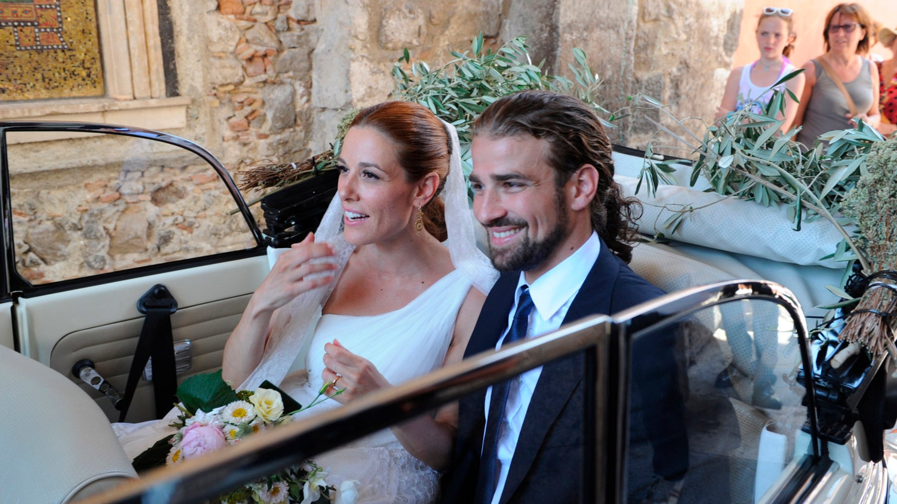 Raquel S&aacute;nchez Silva y Mario Biondo, el d&iacute;a de su boda / Gtres
