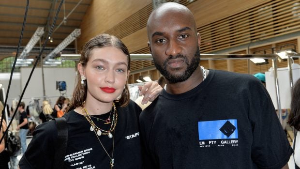 Gigi Hadid junto a Virgil Abloh./Gtres
