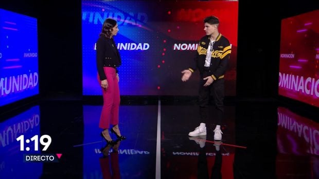 Sandra Pica y Julen debatiendo / Telecinco
