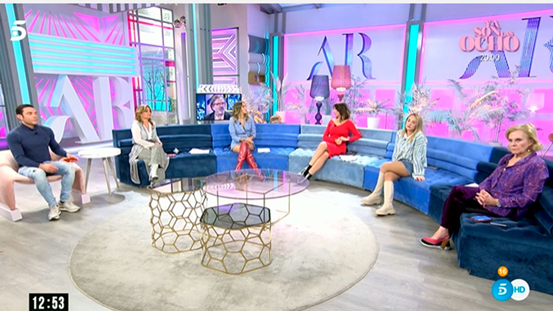 Marta Riesco y Roc&iacute;o Flores, en el plat&oacute; de Ana Rosa / Mediaset