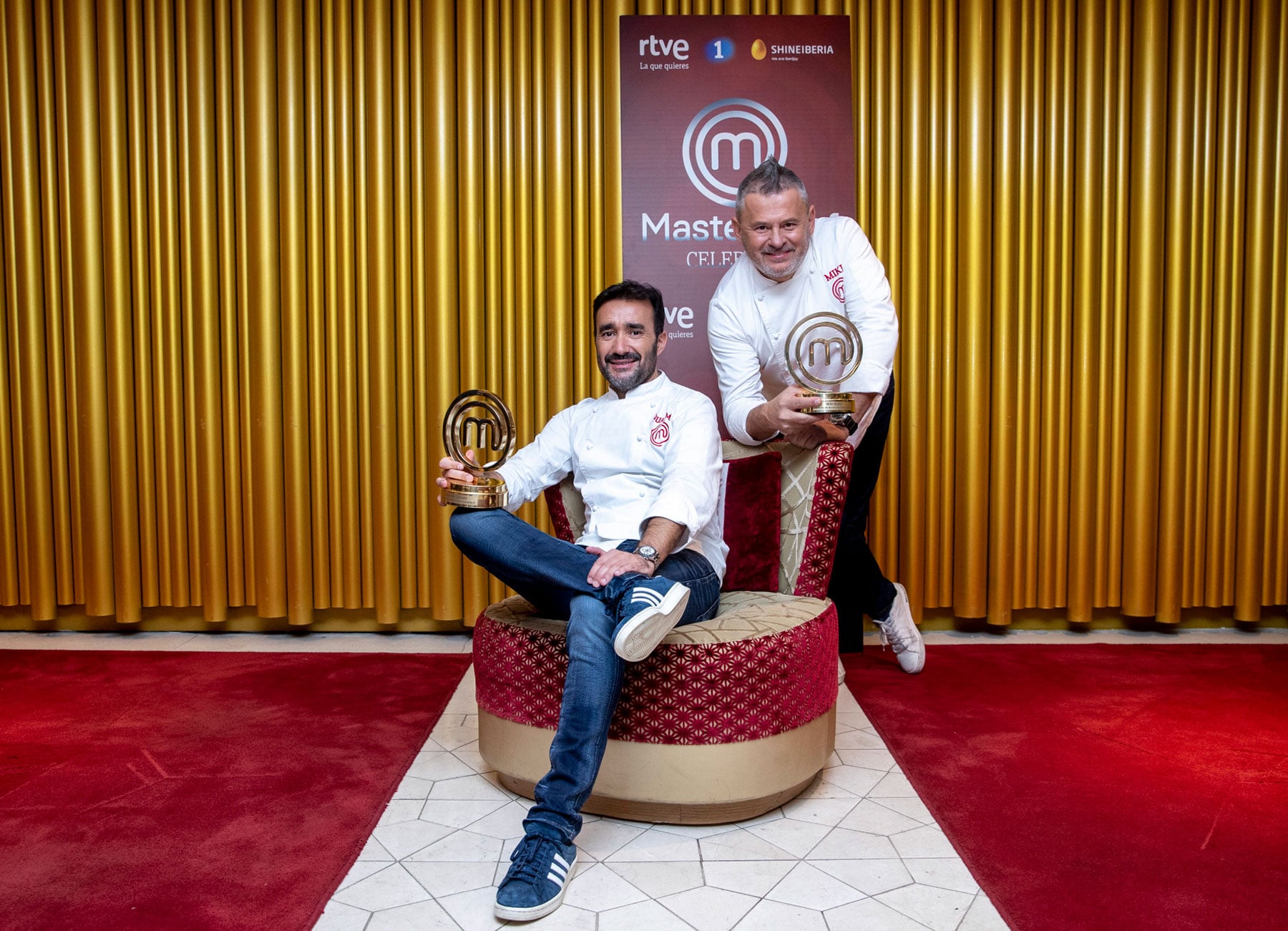 Juanma Casta&ntilde;o y Miki Nadal, ganadores de 'MasterChef Celebrity 6' / Gtres