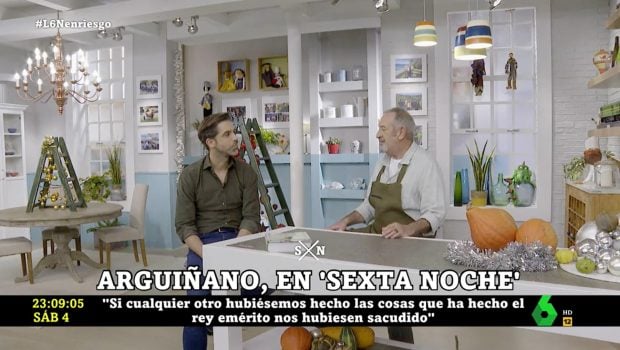 Karlos Argui&ntilde;ano entrevistado en 'LaSexta Noche' / La Sexta