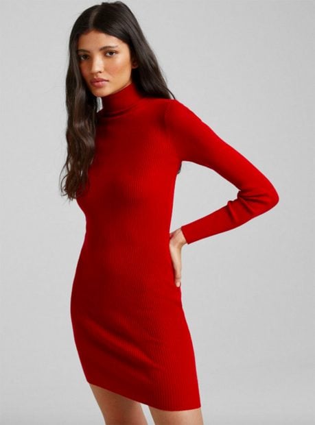 Vestido de punto./Bershka